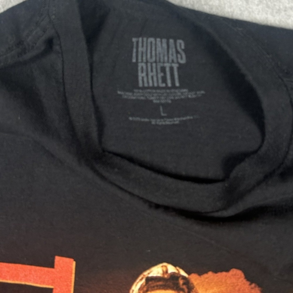 Thomas Rhett Home Team Tour 2023 Cut Off Tank Top LG Black Concert Country Tee - Picture 4 of 7